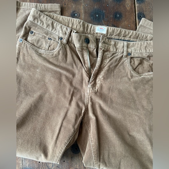 Faherty Men's Brown Corduroy Pants - Picture 2 of 4